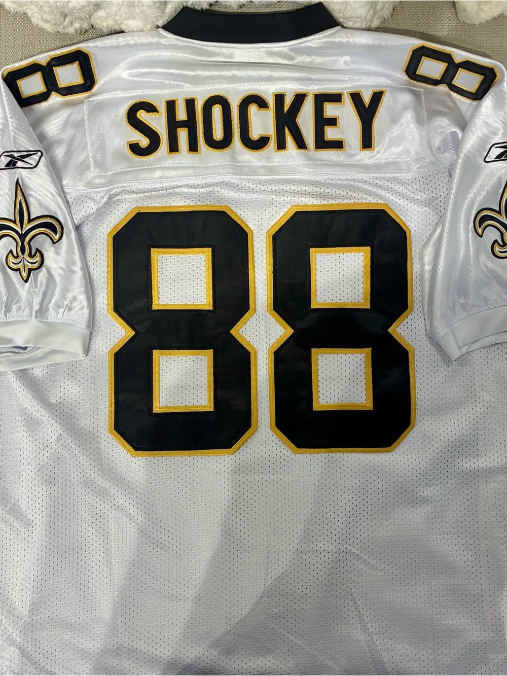 Reebok New Orleans Jeremy Shockey 88 authentic on field super bowl jersey 2XL